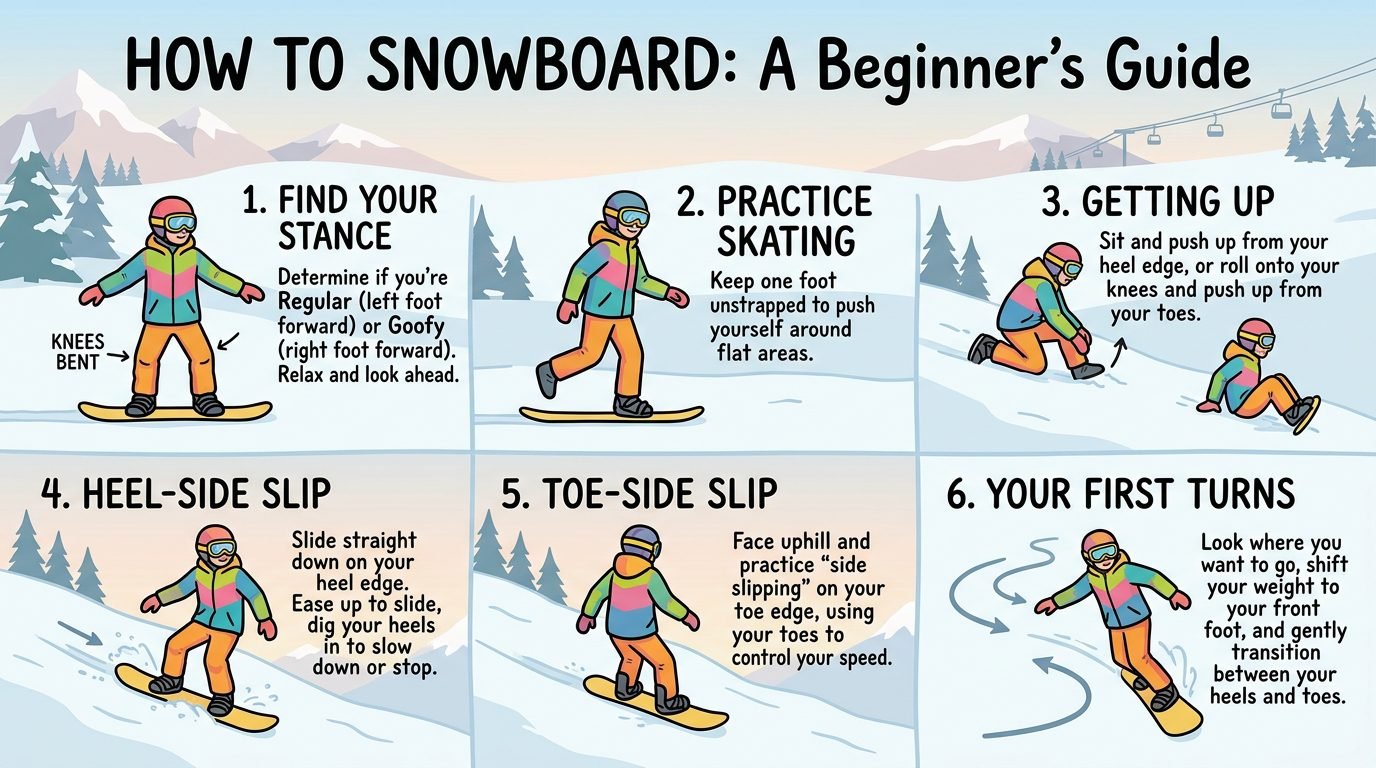 How to Snowboard: Complete Beginner’s Guide to Learning and Progressing on the Mountain